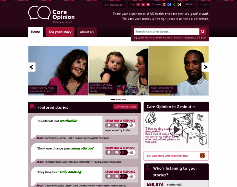 Careopinion.org.uk thumbnail