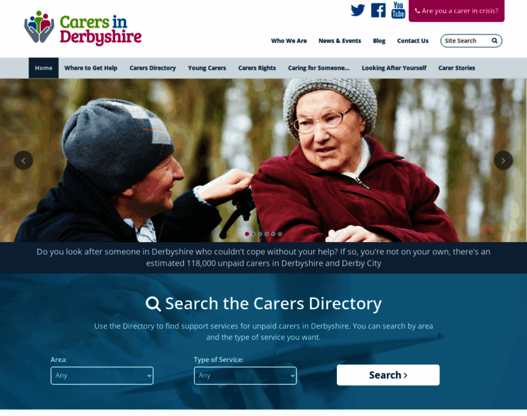 Carersinderbyshire.org.uk thumbnail