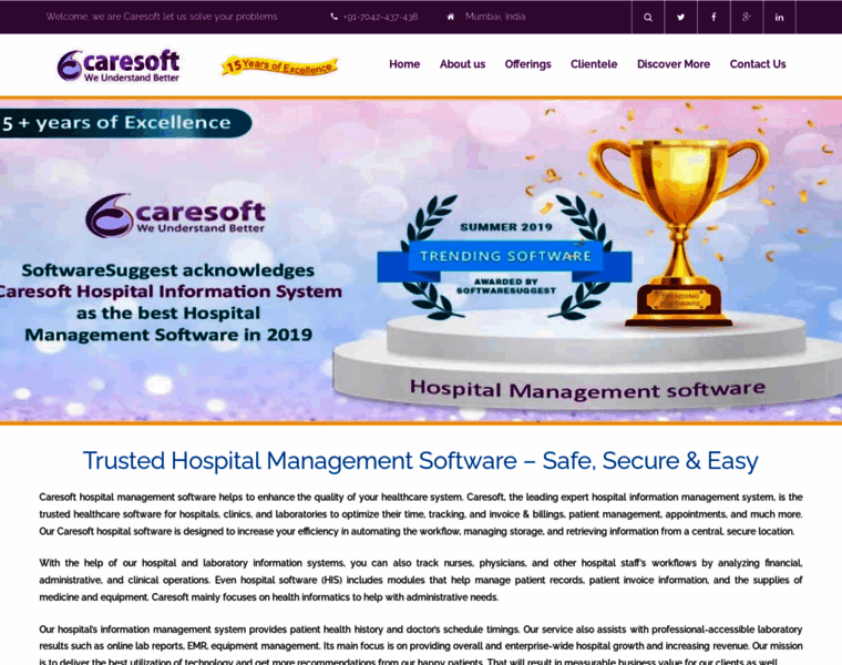 Caresoft.co.in thumbnail