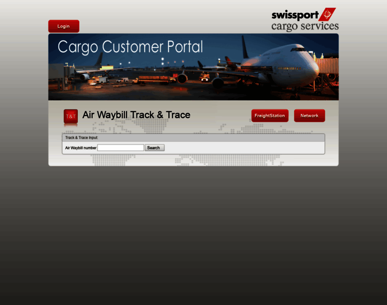 Cargocustomerportal.swissport.com thumbnail