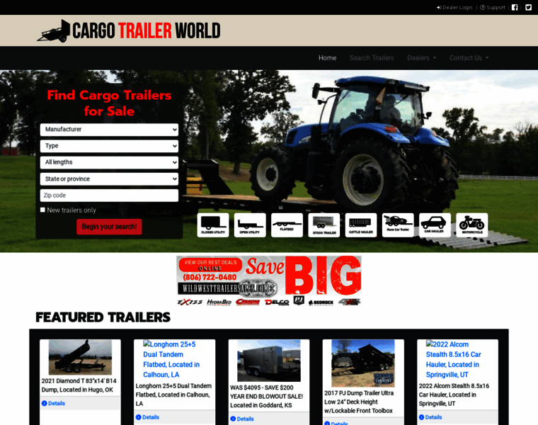 Cargotrailerworld.com thumbnail