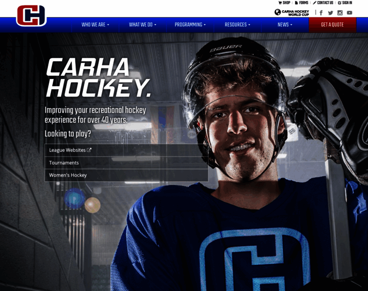 Carhahockey.ca thumbnail