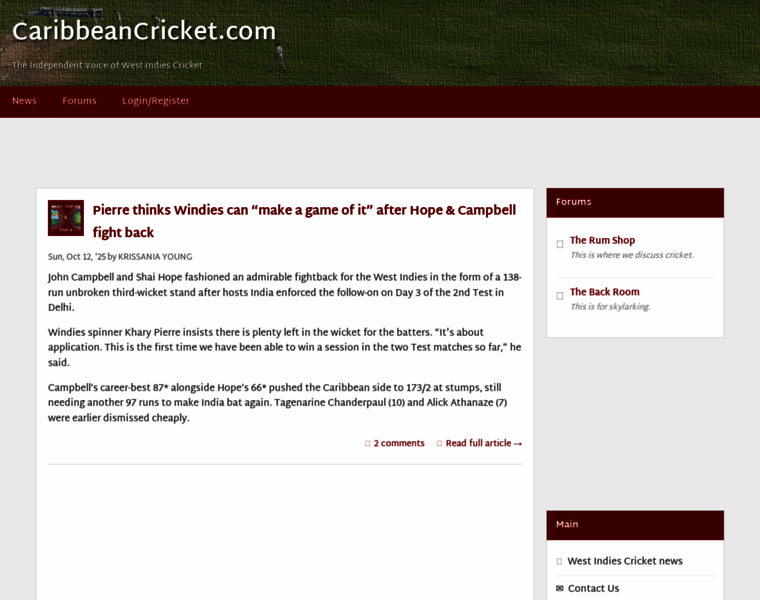 Caribbeancricket.com thumbnail Caribbeancricket.com thumbnail