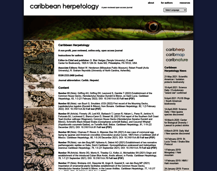 Caribbeanherpetology.org thumbnail