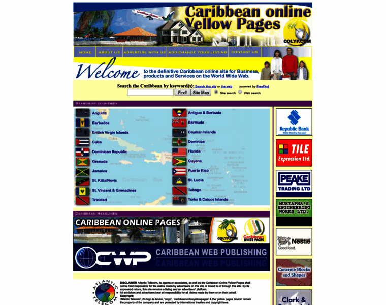 Caribbeanonlineyellowpages.com thumbnail