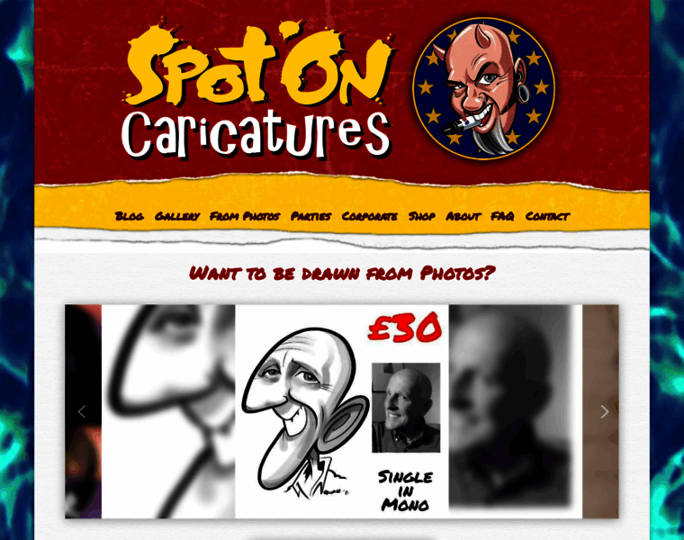 Caricatures-uk.com thumbnail