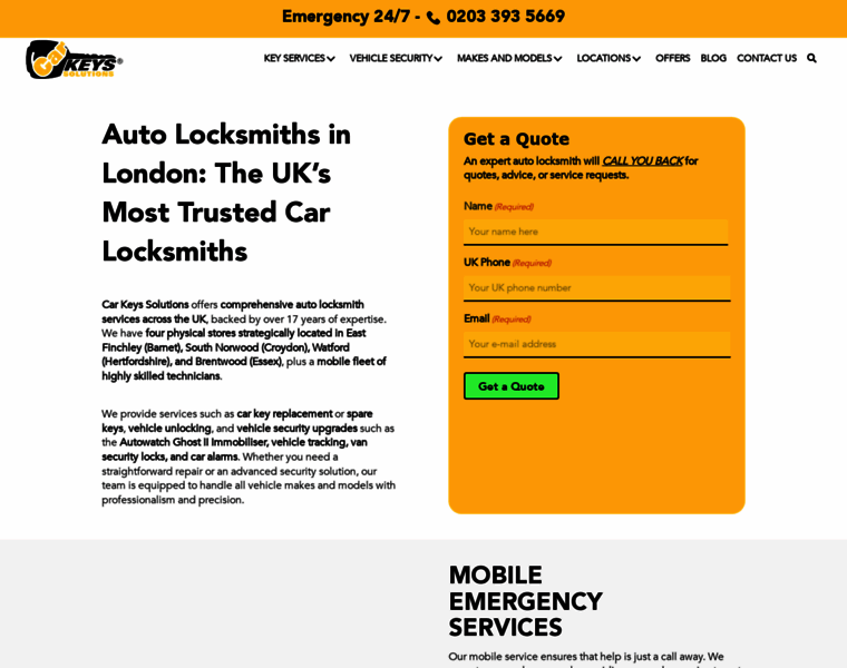 Carkeyssolutions.co.uk thumbnail