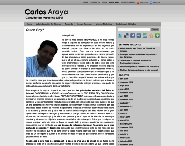 Carlosaraya.net thumbnail