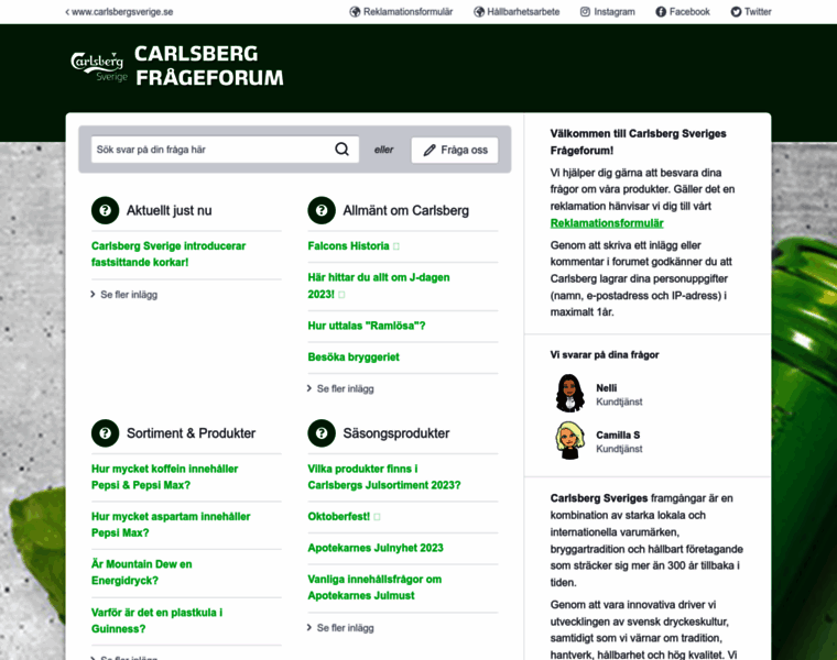 Carlsbergkonsumentservice.se thumbnail