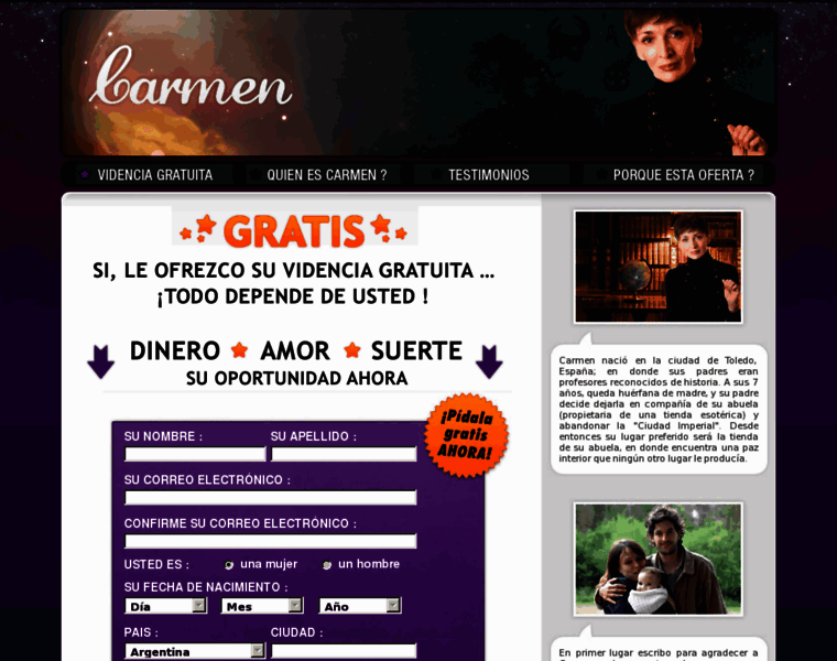 Carmen-vidente.com thumbnail