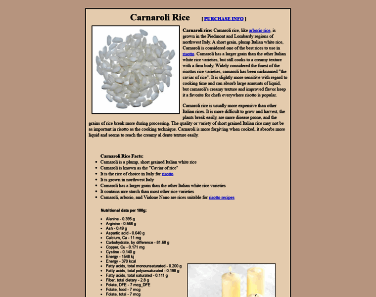 Carnaroli-rice.com thumbnail