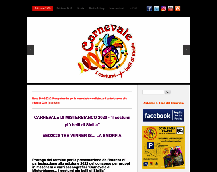 Carnevaledimisterbianco.it thumbnail