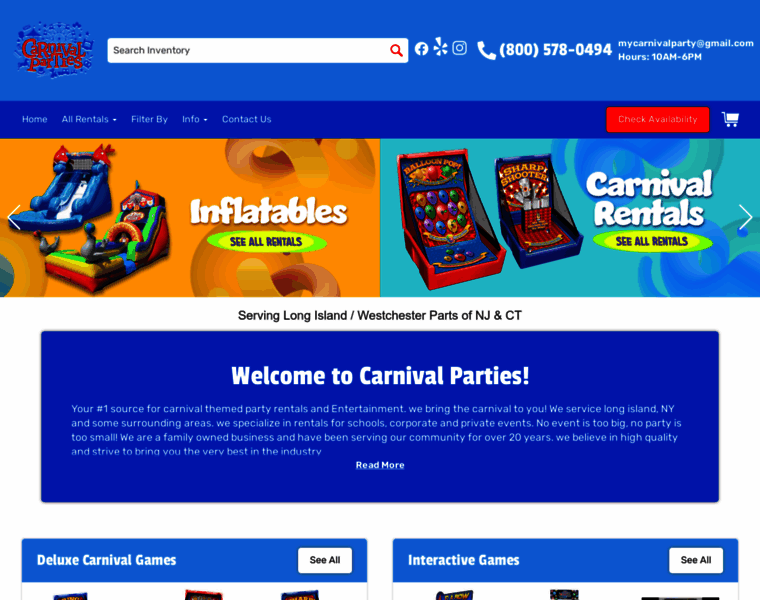 Carnivalparties.com thumbnail