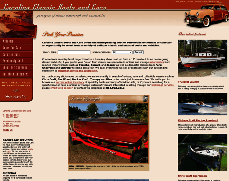 Carolinaclassicboatsandcars.com thumbnail