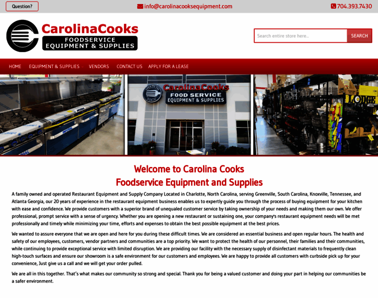Carolinacooksequipment.com thumbnail