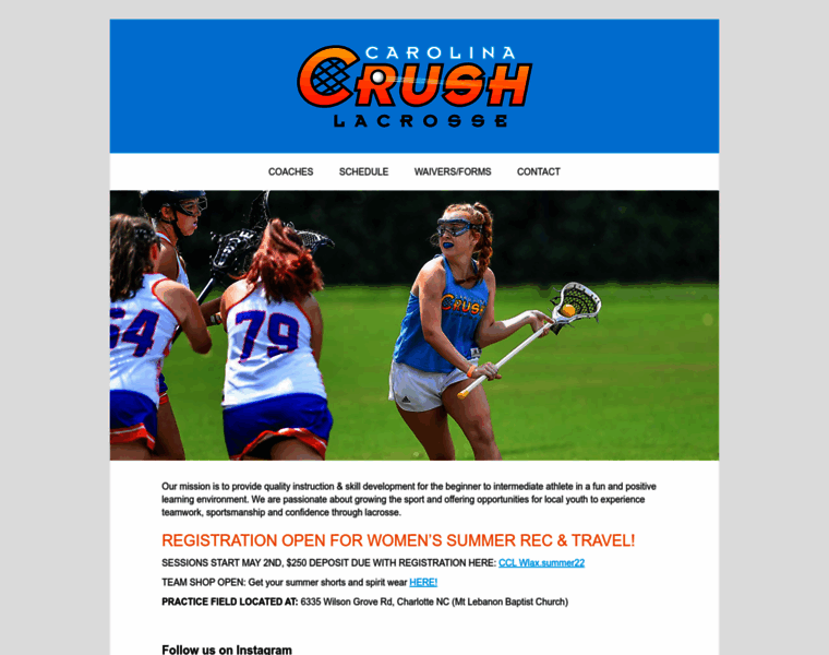 Carolinacrushlacrosse.com thumbnail