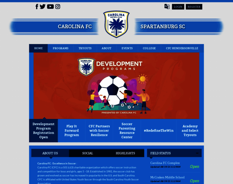 Carolinafc.net thumbnail