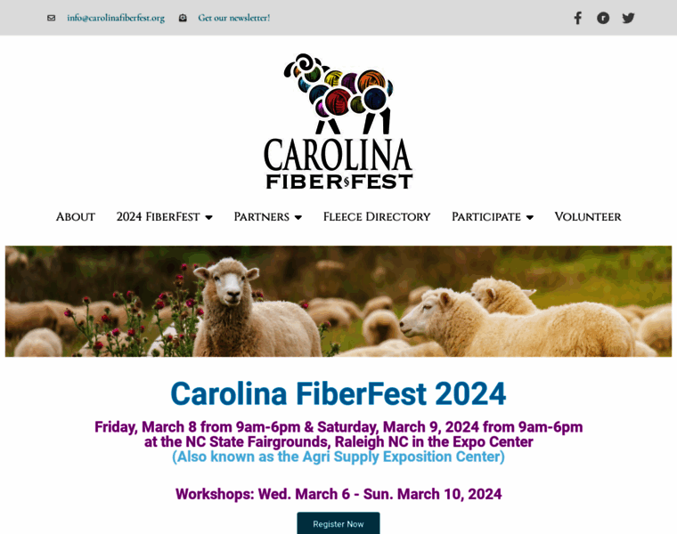 Carolinafiberfest.org thumbnail