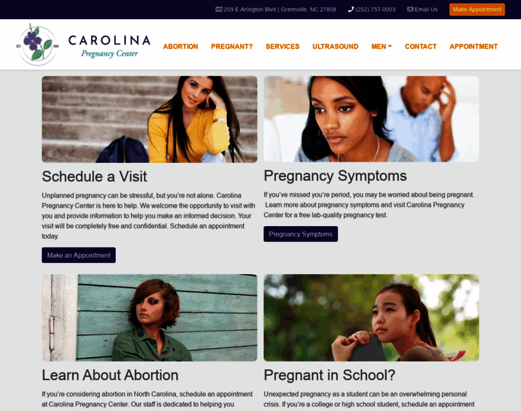Carolinapregnancycenter.org thumbnail