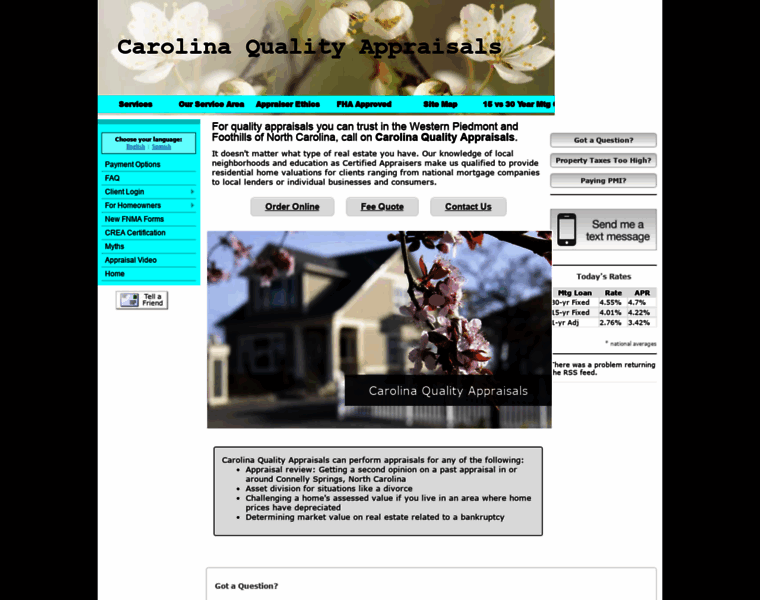Carolinaqualityappraisals.net thumbnail