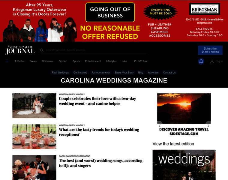 Carolinaweddingsmag.com thumbnail