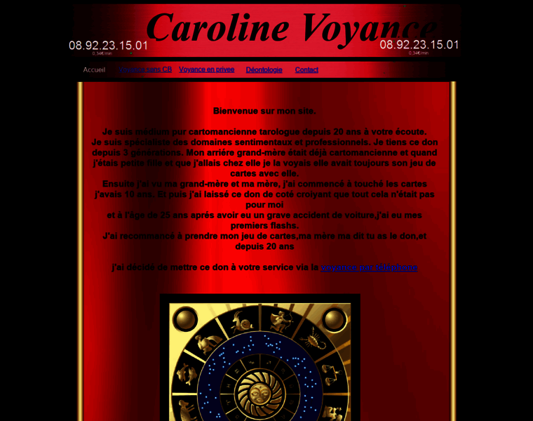 Carolinevoyance.fr thumbnail