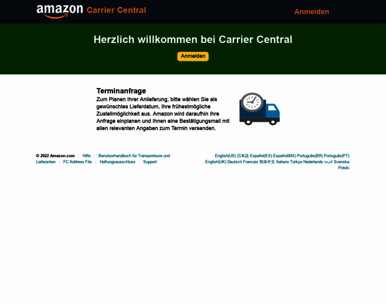 Carriercentral.amazon.de thumbnail