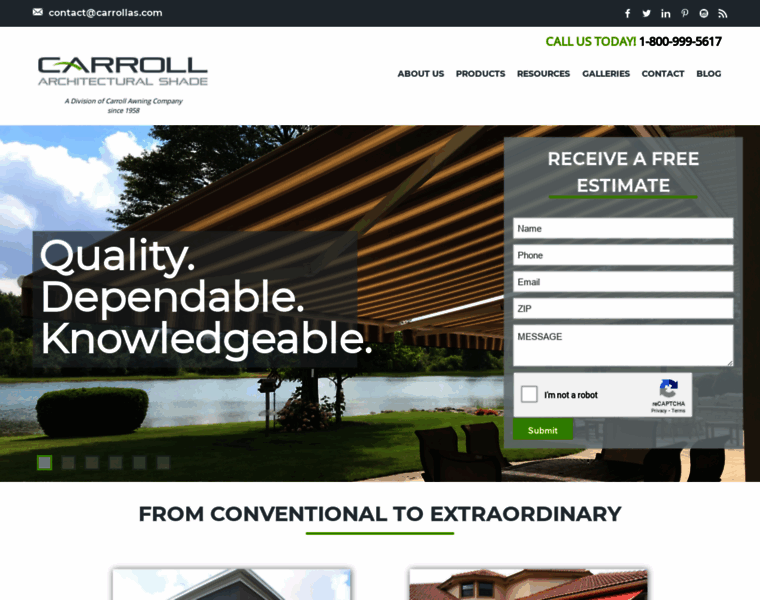 Carrollarchitecturalshade.com thumbnail