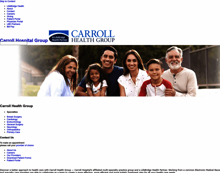 Carrollhealthgroup.com thumbnail