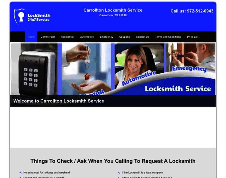Carrolltonlocksmithservice.com thumbnail