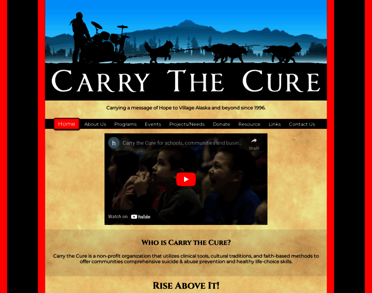 Carrythecure.org thumbnail
