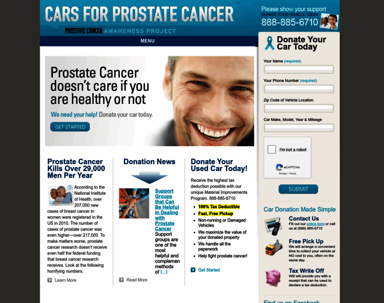 Carsforprostatecancer.org thumbnail
