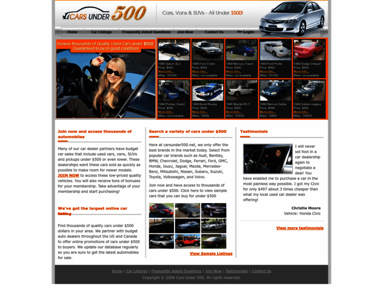 Carsunder500.net thumbnail