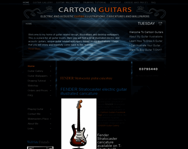 Cartoon-guitars.com thumbnail