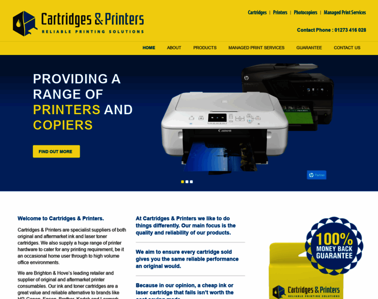 Cartridgesandprinters.co.uk thumbnail