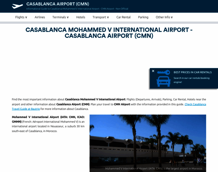 Casablanca-airport.com thumbnail