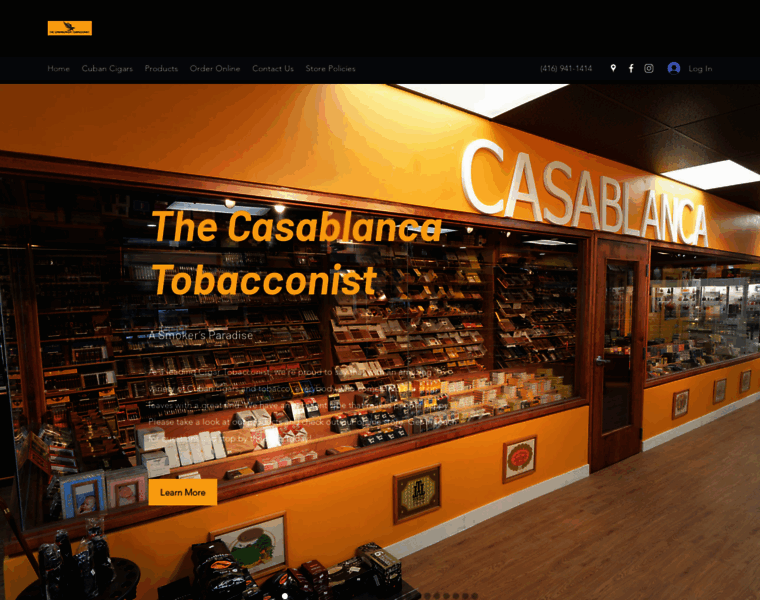 Casablancatobacconist.com thumbnail