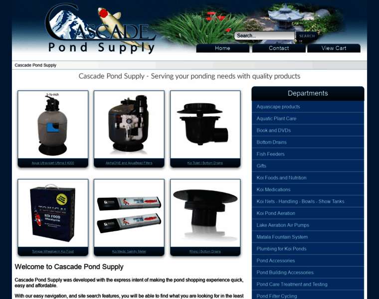 Cascade-pond-supply.com thumbnail