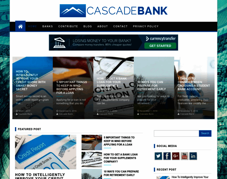 Cascadebank.com thumbnail