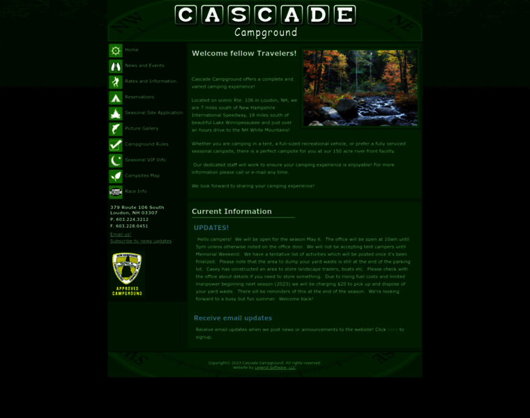 Cascadecampground.com thumbnail