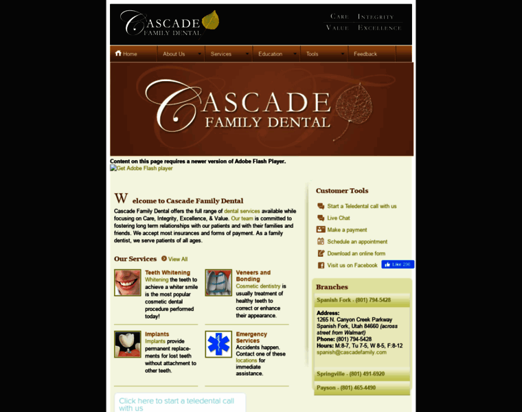 Cascadefamily.com thumbnail