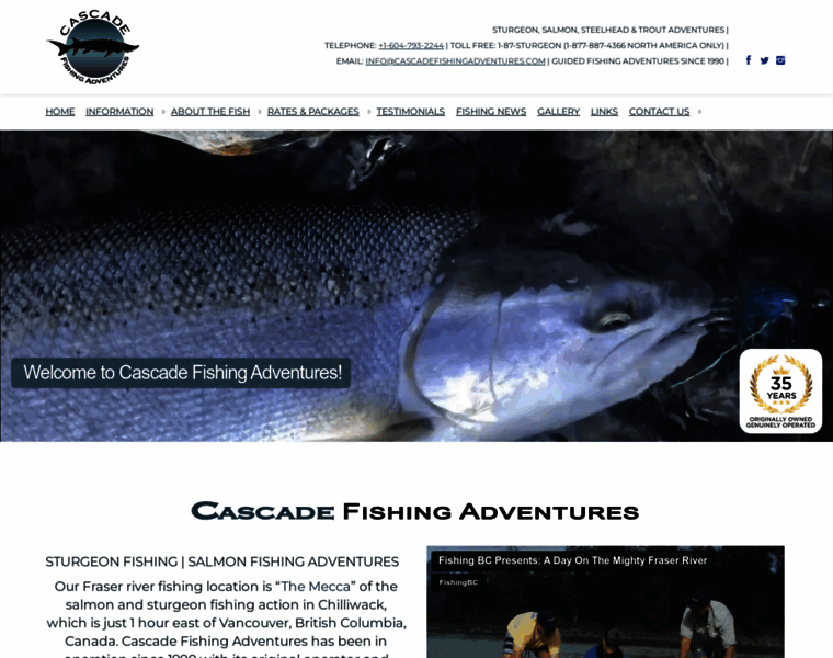 Cascadefishingadventures.com thumbnail