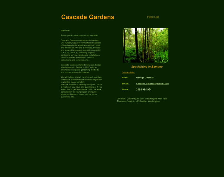 Cascadegardens.net thumbnail