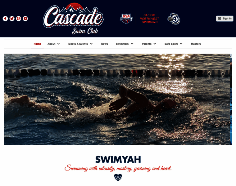 Cascadeswimclub.org thumbnail