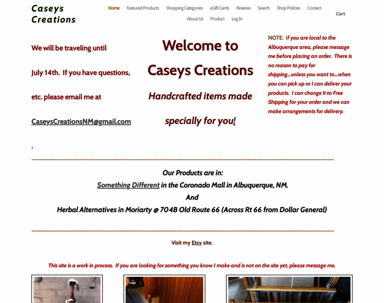 Caseys-creations.com thumbnail
