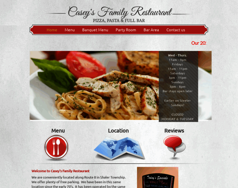Caseysfamilyrestaurant.com thumbnail