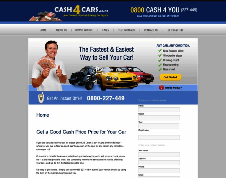 Cash4cars.co.nz thumbnail