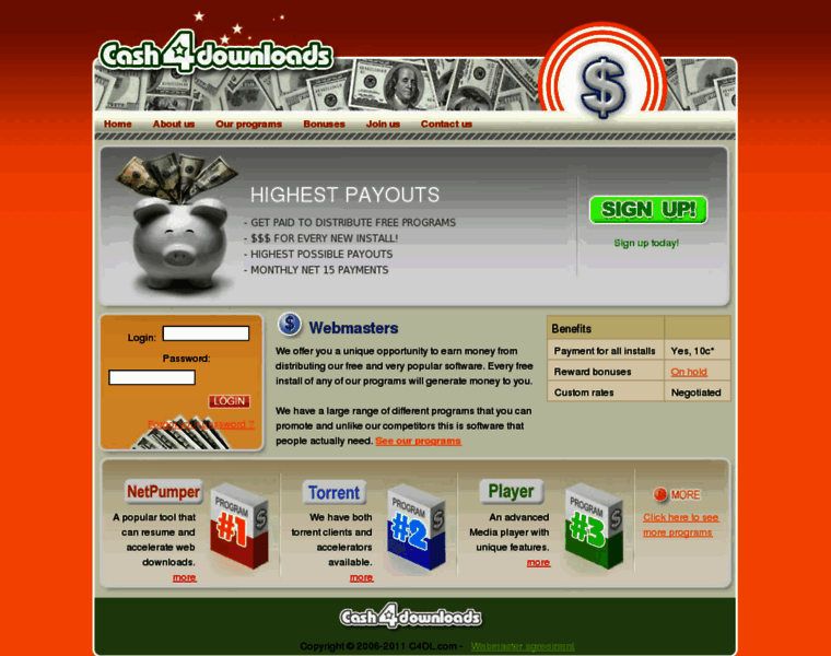 Cash4downloads.com thumbnail