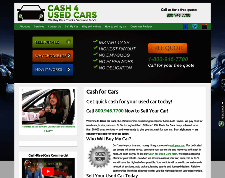 Cash4usedcars.com thumbnail
