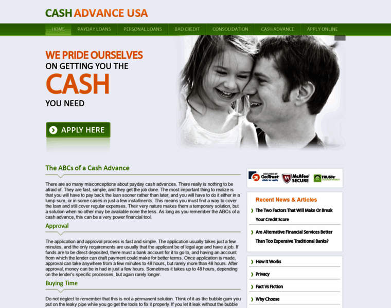 Cashadvanceusa.net thumbnail
